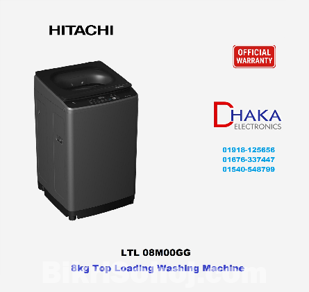 Hitachi LTL 08M00GG Top Load Washing Machine  8 KG